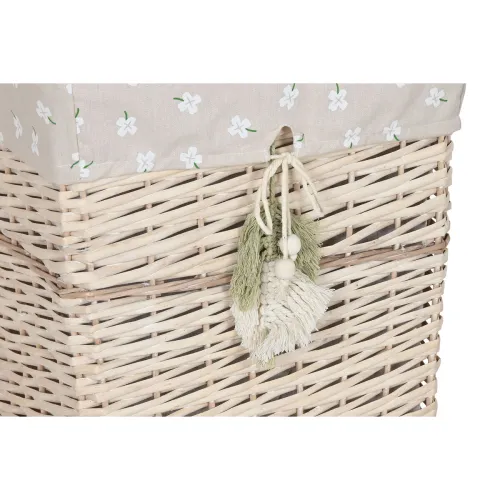 Basket spelset Home ESPRIT Groen Beige Natuurlijk vlechtwerk 47 x 35 x 55 cm 5 Onderdelen Foto 3