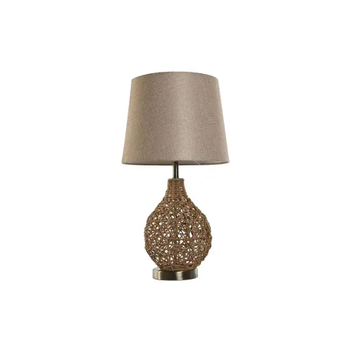 Bureaulamp Home ESPRIT Bruin Beige Gouden Natuurlijk 50 W 220 V 33 x 33 x 60 cm Foto 1