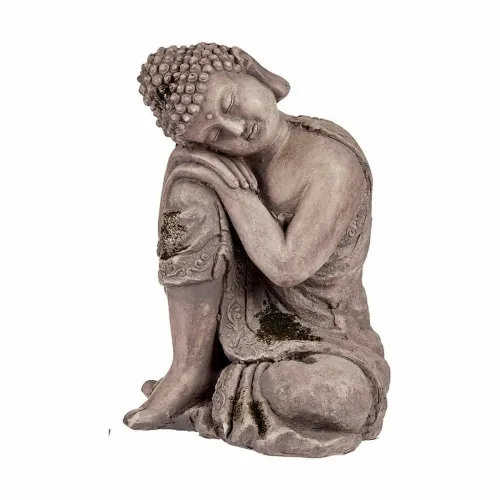 Decoratief tuinfiguur Boeddha Polyresin 23 x 34 x 28 cm (2 Stuks) Foto 2