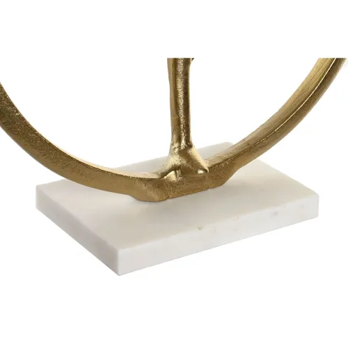 Decoratieve figuren DKD Home Decor 33 x 11 x 35,5 cm 36 x 10 x 36 cm Gouden Wit Yoga (2 Stuks) Foto 2