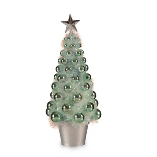 Decoratieve figuren Kerstboom Groen Polypropyleen PET 16 x 37,5 x 16 cm (12 Stuks) Foto 2