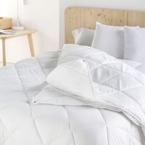 Dekbed HappyFriday Basic Wit 120 + 250 g/m² 220 x 220 cm (2 Onderdelen) Foto 2