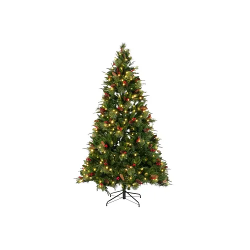 Kerstboom DKD Home Decor Rood Groen Polyethyleen 140 x 140 x 210 cm Foto 6