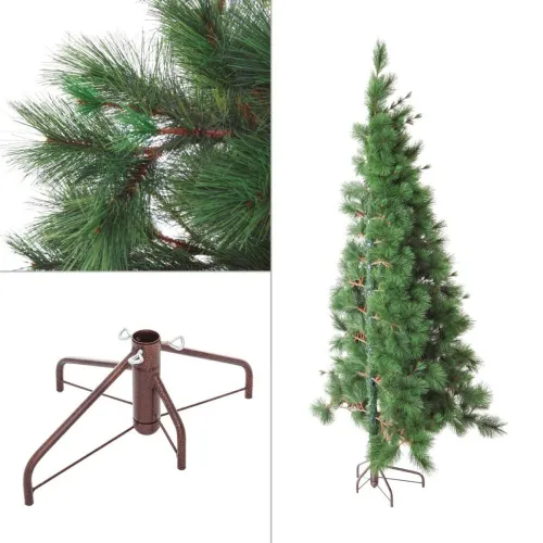 Kerstboom Groen PVC Metaal Polyethyleen Plastic 150 cm Foto 2