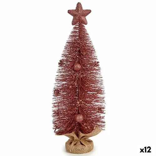 Kerstboom Roze 13 x 41 x 13 cm (12 Stuks) Foto 1