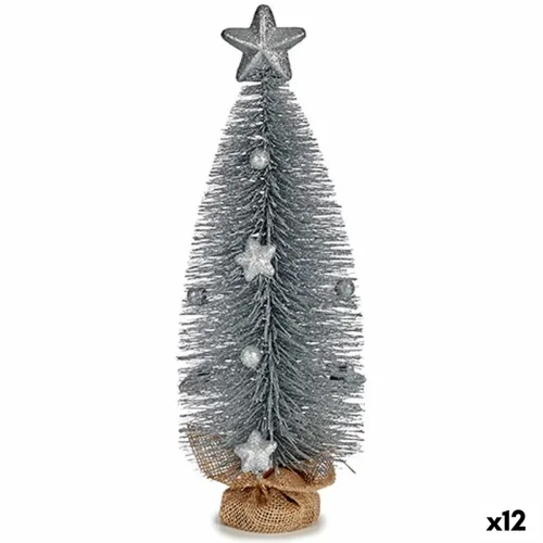 Kerstboom Zilverkleurig 13 x 41 x 13 cm (12 Stuks) Foto 1