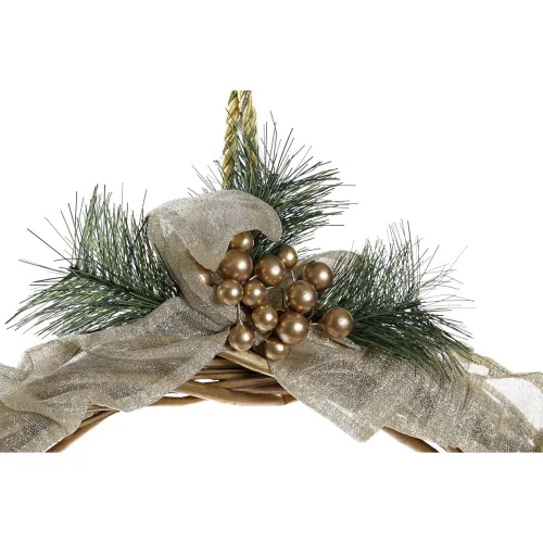 Kerstkroon DKD Home Decor Polyester (30 x 5 x 30 cm) Foto 2