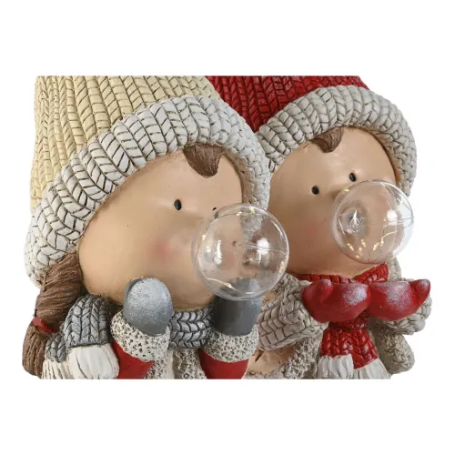 Kerstversiering Home ESPRIT Wit Rood Beige 16,5 x 22 x 45 cm (2 Stuks) Foto 2