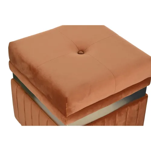 Kruk DKD Home Decor Blauw Groen Oranje Gouden Hout MDF 93 x 47 x 45 cm (3 Stuks) Foto 5