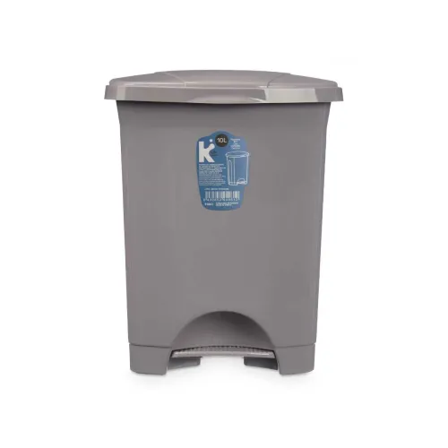 Pedaalemmer Grijs Plastic 10 L (8 Stuks) Foto 3