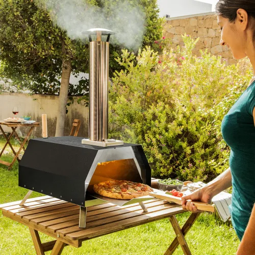 Pellet Pizza Oven met Accessoires Pizzahven InnovaGoods Foto 1