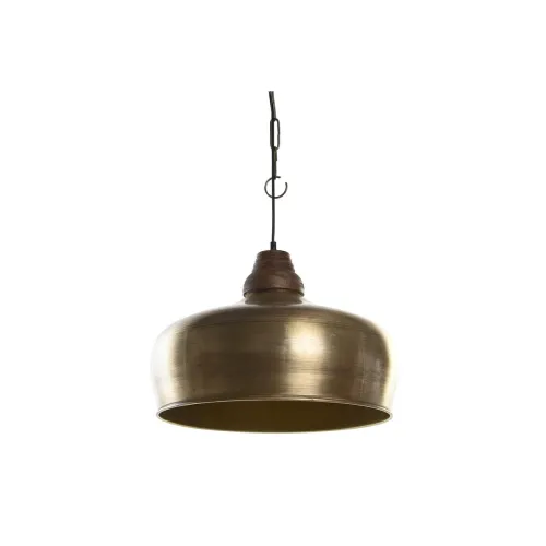 Plafondlamp DKD Home Decor 42 x 42 x 33 cm Gouden Metaal Hout 50 W Foto 1