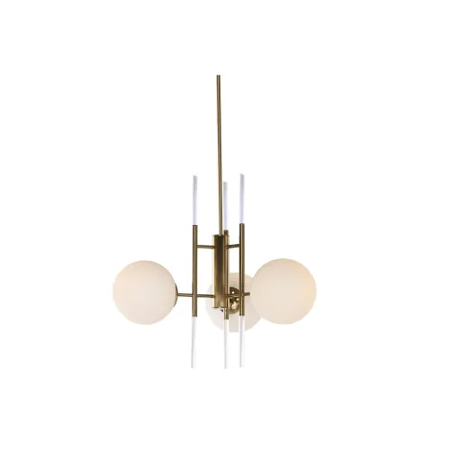 Plafondlamp DKD Home Decor 64 x 64 x 64 cm Kristal Gouden Metaal Wit 50 W Foto 7