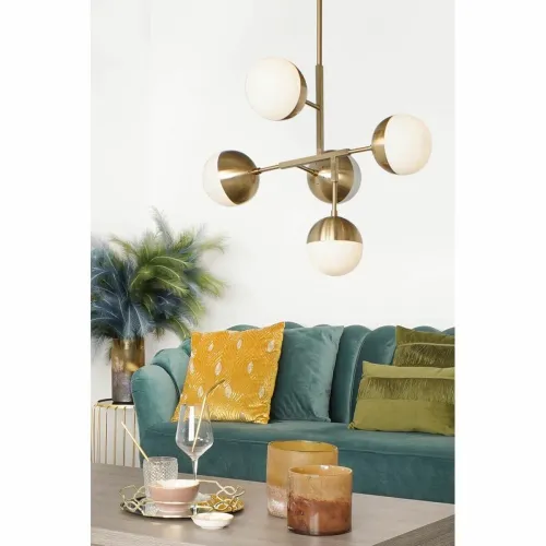 Plafondlamp DKD Home Decor Metaal Kristal Gouden (74 x 52 x 168 cm) Foto 2