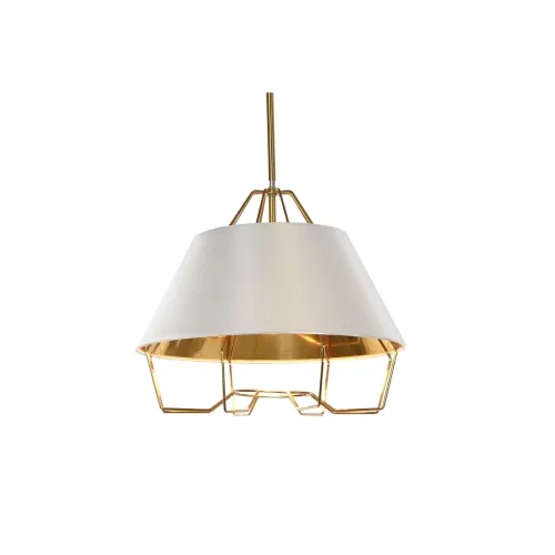 Plafondlamp DKD Home Decor Wit Gouden PVC Metaal 50 W 38 x 38 x 32 cm Foto 5