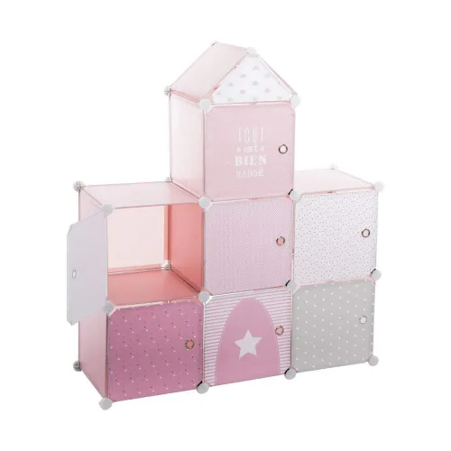 Planken Atmosphera Pink Castle Kinderen Modulair Polypropyleen (95,5 x 32 x 109 cm) Foto 1