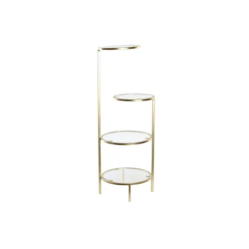 Planken DKD Home Decor 32,5 x 30 x 86 cm Kristal Gouden Metaal Foto 1