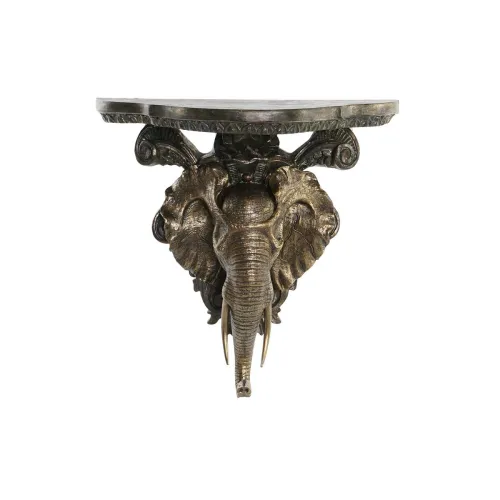 Planken DKD Home Decor Olifant Gouden Hars (36,5 x 16,5 x 36 cm) Foto 1