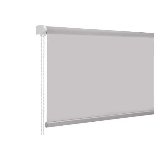 Rolgordijn 150 x 180 cm Grijs Stof Plastic (6 Stuks) Foto 4