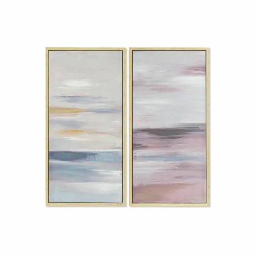 Schilderij DKD Home Decor 50 x 4 x 100 cm Abstract Modern (2 Stuks) Foto 1