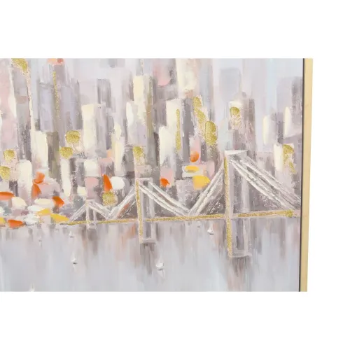 Schilderij DKD Home Decor Stad 100 x 4 x 100 cm Loft (2 Stuks) Foto 3