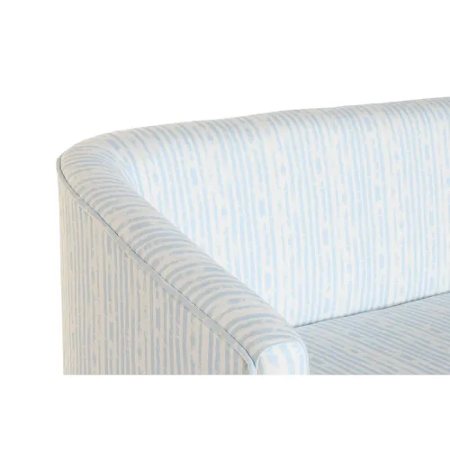 Sofa DKD Home Decor Blauw Wit Hemelsblauw Metaal Strepen Mediterrane 130 x 68 x 78 cm Foto 5