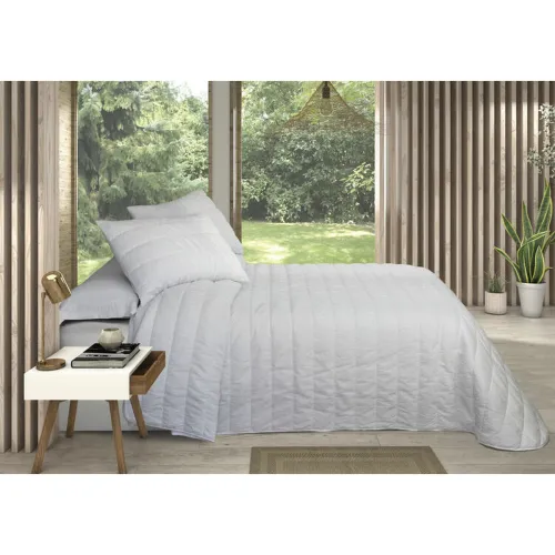 Sprei Pierre Cardin OLIMPIA Wit Bed van 150 (3 Onderdelen) Foto 3