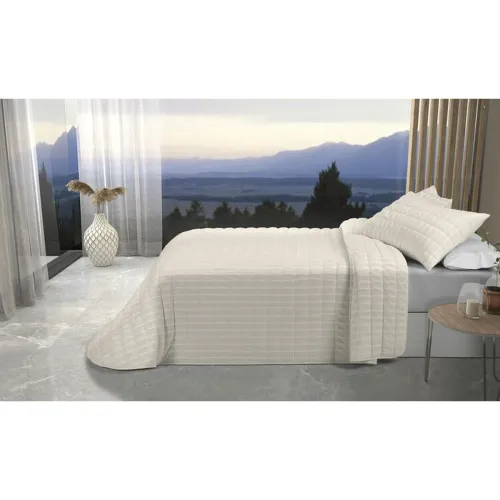 Sprei Pierre Cardin ONDAS Beige Bed van 105 (2 Onderdelen) Foto 3