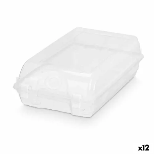 Stapelbare schoenendoos Transparant Plastic 19 x 10,5 x 33 cm (12 Stuks) Foto 1