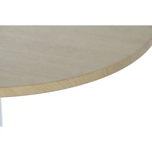 Tafel met vier stoelen DKD Home Decor Wit Natuurlijk Metaal Hout MDF 121 x 55 x 78 cm Foto 3