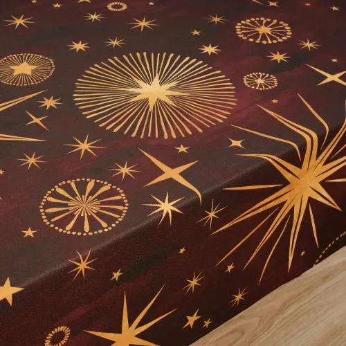 Vlekbestendig tafelkleed van hars Belum Christmas Rood Gouden 300 x 150 cm Foto 4