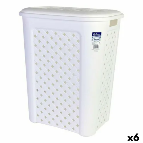 Wasmand Arianna Tontarelli 8105408_112 50 L Wit 44 x 35 x 55 cm (6 Stuks) Foto 1