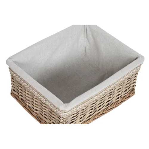 Wasmand Home ESPRIT Beige Natuurlijk vlechtwerk Shabby Chic 47 x 35 x 55 cm 5 Onderdelen Foto 2